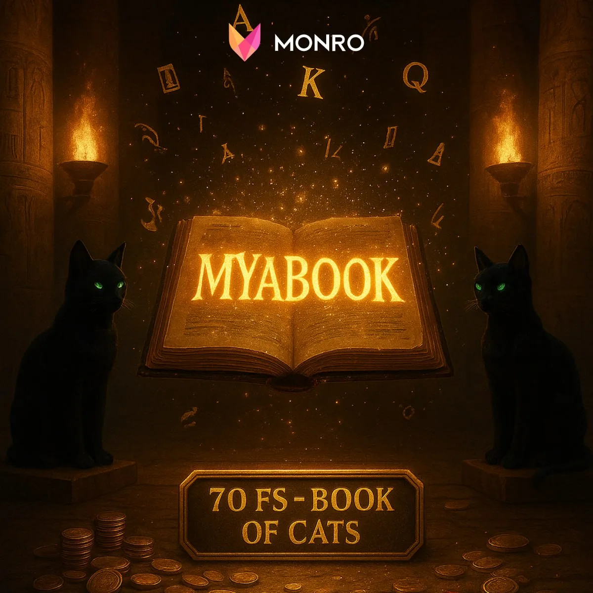 Monro: Бонус-код на 70 фриспинов в слоте Book Of Cats