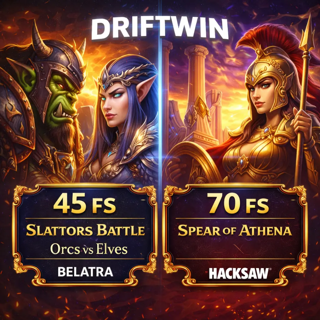 До 70 фриспинов в 2-х разных слотах | DRIP