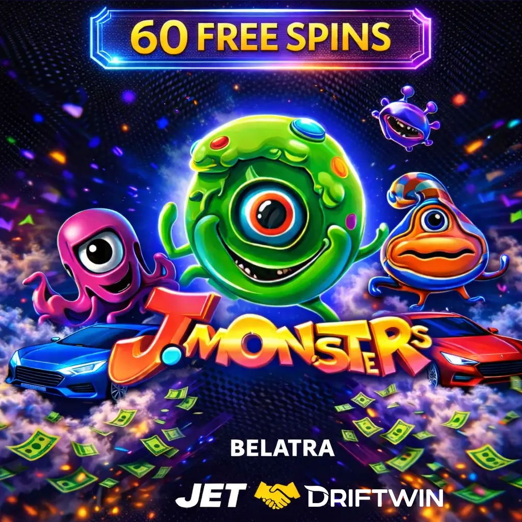 Бонус 60 фриспинов в J.Monsters | JET